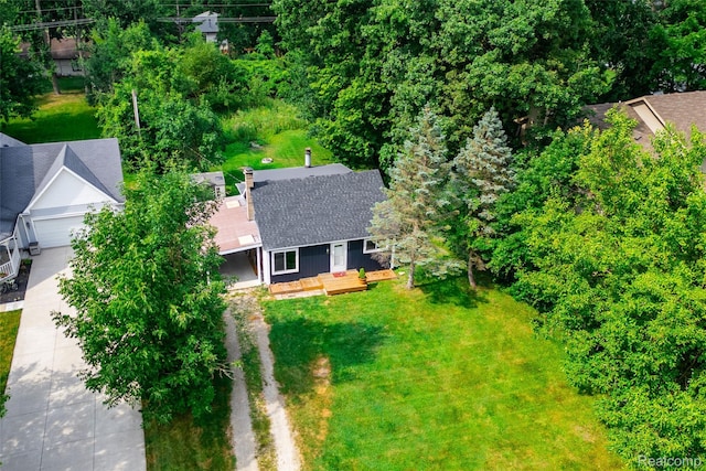 8614 Lake Rd, Grosse Ile, MI 48138 - view from above of property