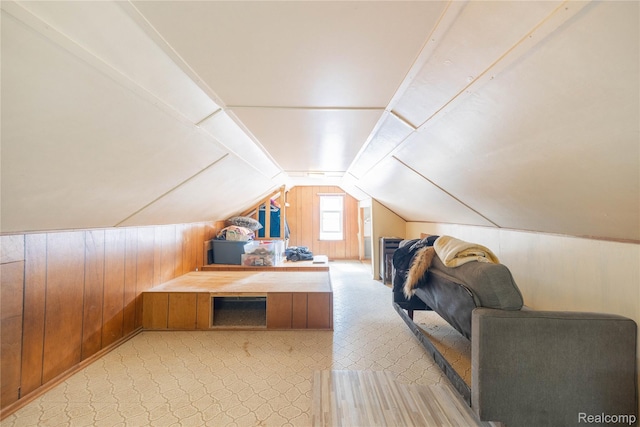 8614 Lake Rd, Grosse Ile, MI 48138 - bonus room with wood walls and lofted ceiling