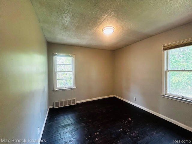 22510 Frisbee St, Detroit, MI 48219 - spare room with a textured ceiling and dark wood finished floors