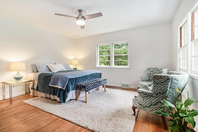 2659 Bedford Rd, Ann Arbor, MI 48104 - bedroom featuring wood finished floors and ceiling fan