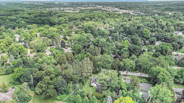 2659 Bedford Rd, Ann Arbor, MI 48104 - aerial overview of property's location with a heavily wooded area