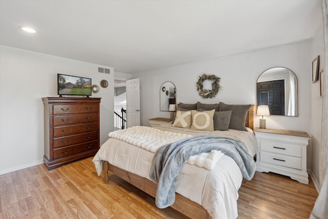 1393 Shankin Dr, Walled Lake, MI 48390 - bedroom featuring light wood finished floors and recessed lighting