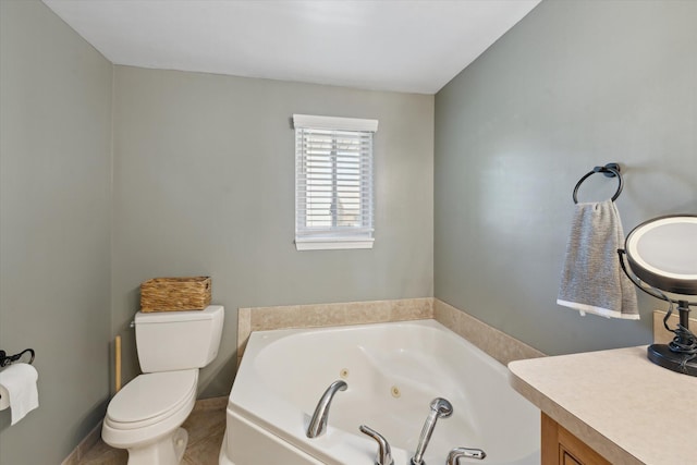 1393 Shankin Dr, Walled Lake, MI 48390 - bathroom with a jetted tub and toilet