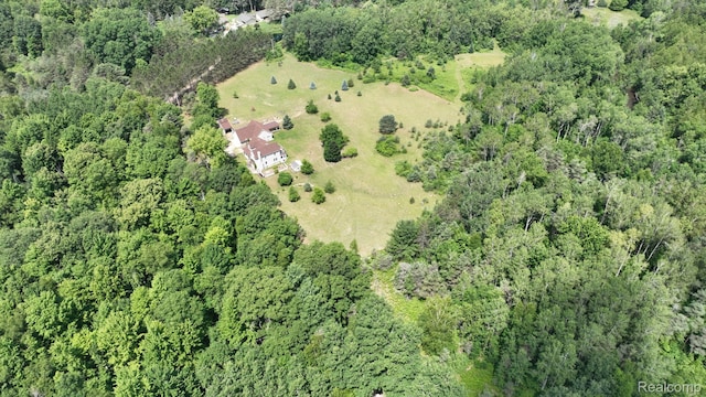 3733 N Hoover Ave, Gladwin, MI 48624 - aerial view of property's location with a forest