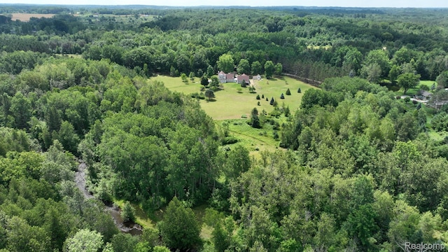 3733 N Hoover Ave, Gladwin, MI 48624 - aerial view of property and surrounding area with a forest