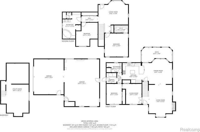 3733 N Hoover Ave, Gladwin, MI 48624 - view of home floor plan