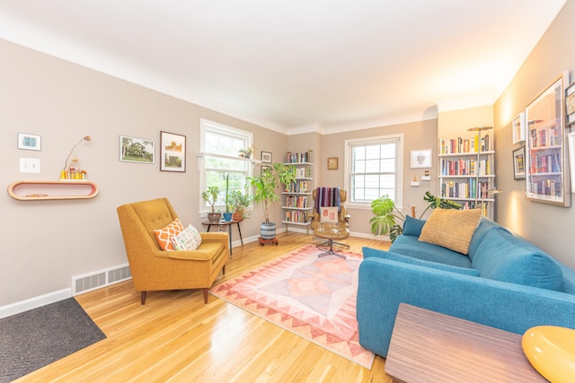 2100 Alice St, Ann Arbor, MI 48103 - living area featuring wood finished floors and plenty of natural light