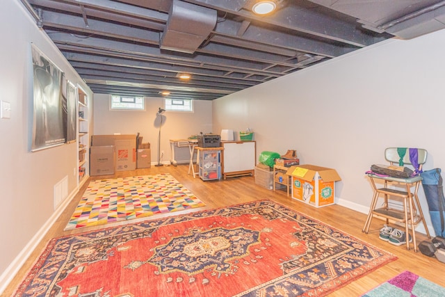 2100 Alice St, Ann Arbor, MI 48103 - basement with wood finished floors