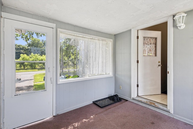 11 Geiger Ave, Battle Creek, MI 49037 - doorway to outside featuring carpet floors