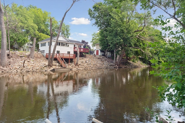 222 E Mill St, Hastings, MI 49058 - water view with stairway