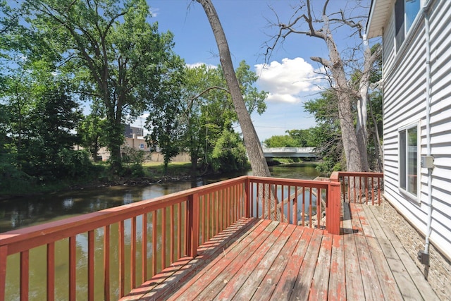222 E Mill St, Hastings, MI 49058 - deck featuring a water view