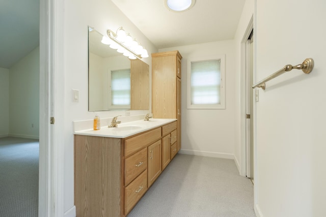 1803 Bell Rd, Niles, MI 49120 - full bath with double vanity and baseboards