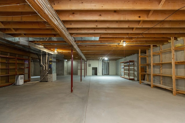 1803 Bell Rd, Niles, MI 49120 - unfinished basement featuring heating unit