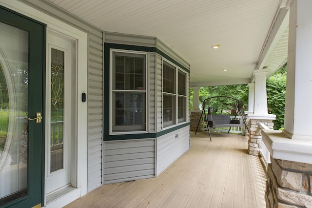1803 Bell Rd, Niles, MI 49120 - view of wooden porch