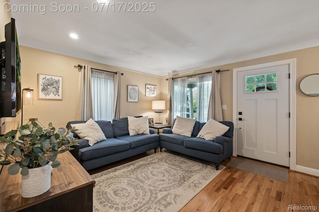 309 S Dorchester Ave, Royal Oak, MI 48067 - living area featuring light wood-style floors and baseboards