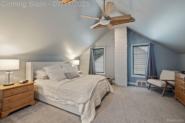 309 S Dorchester Ave, Royal Oak, MI 48067 - carpeted bedroom featuring lofted ceiling and a ceiling fan