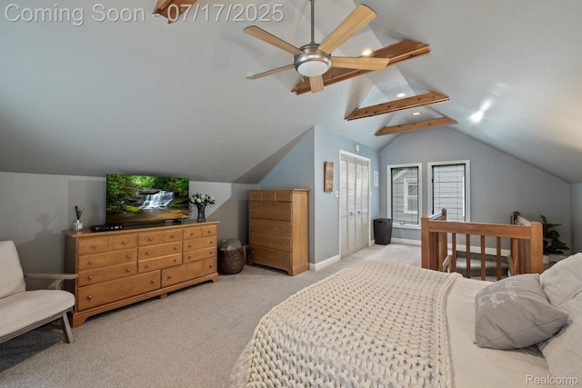 309 S Dorchester Ave, Royal Oak, MI 48067 - bedroom featuring vaulted ceiling, carpet, and recessed lighting