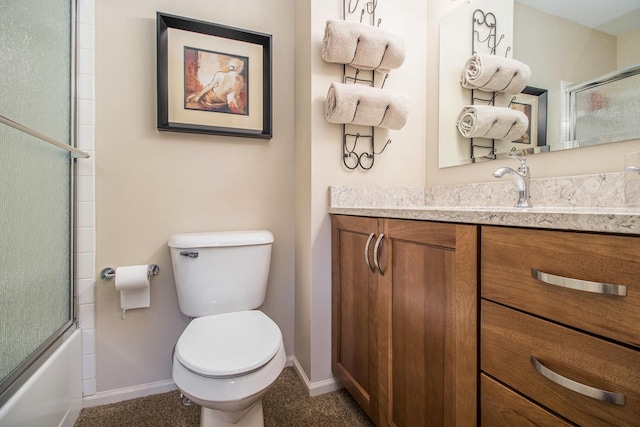 3542 Kirkaldy Cir, Portage, MI 49024 - full bathroom with vanity and bath / shower combo with glass door