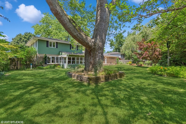 1320 S Manor Dr, Saint Joseph, MI 49085 - view of yard featuring a sunroom