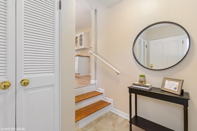 1320 S Manor Dr, Saint Joseph, MI 49085 - stairway with baseboards