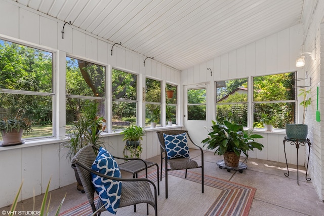 1320 S Manor Dr, Saint Joseph, MI 49085 - sunroom / solarium featuring lofted ceiling