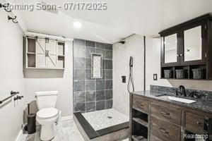 402 Thomas Ln, Grand Blanc, MI 48439 - full bath featuring a stall shower and vanity