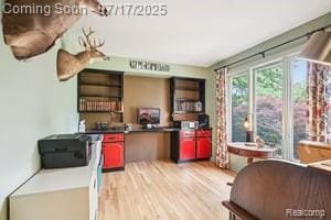 402 Thomas Ln, Grand Blanc, MI 48439 - kitchen with light wood-type flooring