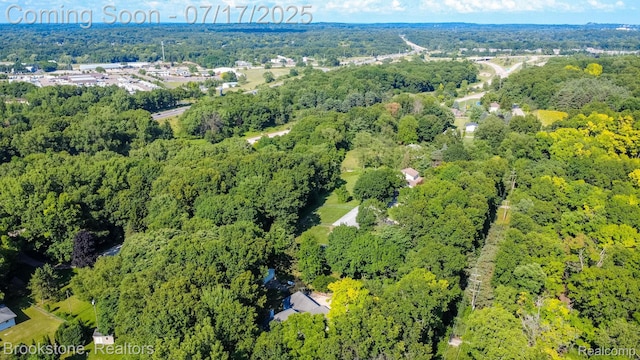 8808 Big Lake Rd, Clarkston, MI 48346 - aerial overview of property's location featuring a forest