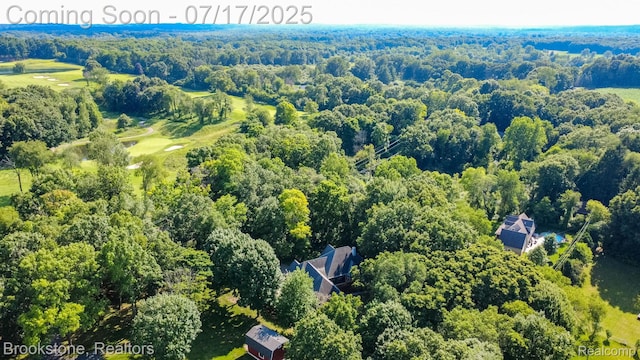 8808 Big Lake Rd, Clarkston, MI 48346 - bird's eye view of a heavily wooded area