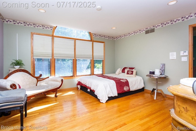 8808 Big Lake Rd, Clarkston, MI 48346 - bedroom featuring wood finished floors and recessed lighting
