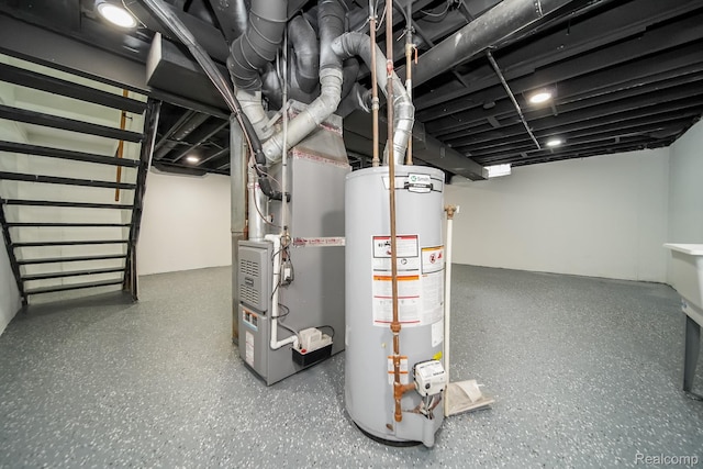 45293 Heatherwoode Ln, Macomb, MI 48044 - finished basement featuring gas water heater and heating unit
