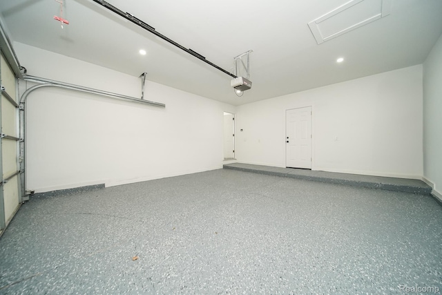 45293 Heatherwoode Ln, Macomb, MI 48044 - garage with a garage door opener and recessed lighting