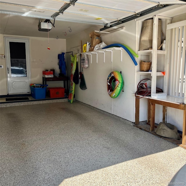 44736 Lynn Dr, Plymouth, MI 48170 - garage featuring a garage door opener