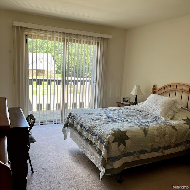 44736 Lynn Dr, Plymouth, MI 48170 - carpeted bedroom featuring access to outside