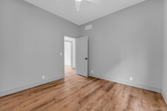 4301 Avery St, Detroit, MI 48208 - empty room with wood finished floors and ceiling fan