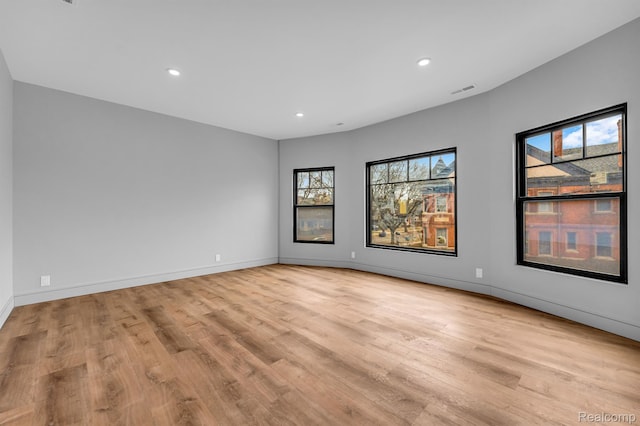 4301 Avery St, Detroit, MI 48208 - unfurnished room with healthy amount of natural light, light wood-style floors, and recessed lighting