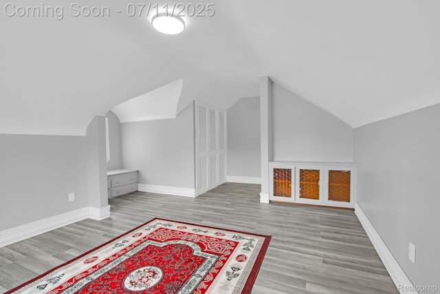 24370 Eureka Ave, Warren, MI 48091 - additional living space featuring wood finished floors and vaulted ceiling