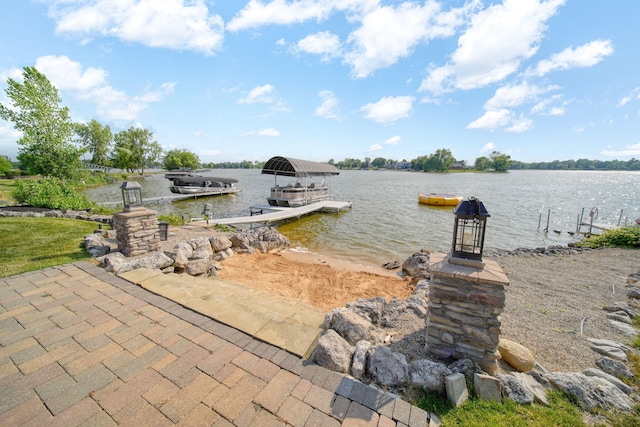 8321 Odowling Dr, Onsted, MI 49265 - dock area featuring a water view