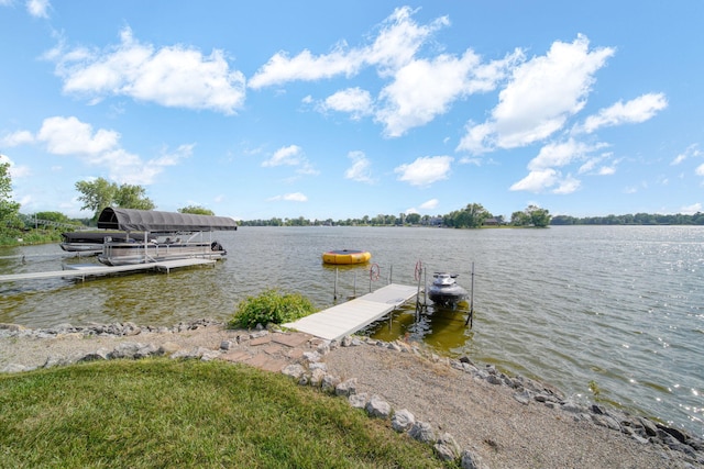8321 Odowling Dr, Onsted, MI 49265 - dock featuring a water view