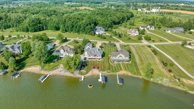 8321 Odowling Dr, Onsted, MI 49265 - aerial view of property and surrounding area featuring a nearby body of water and nearby suburban area
