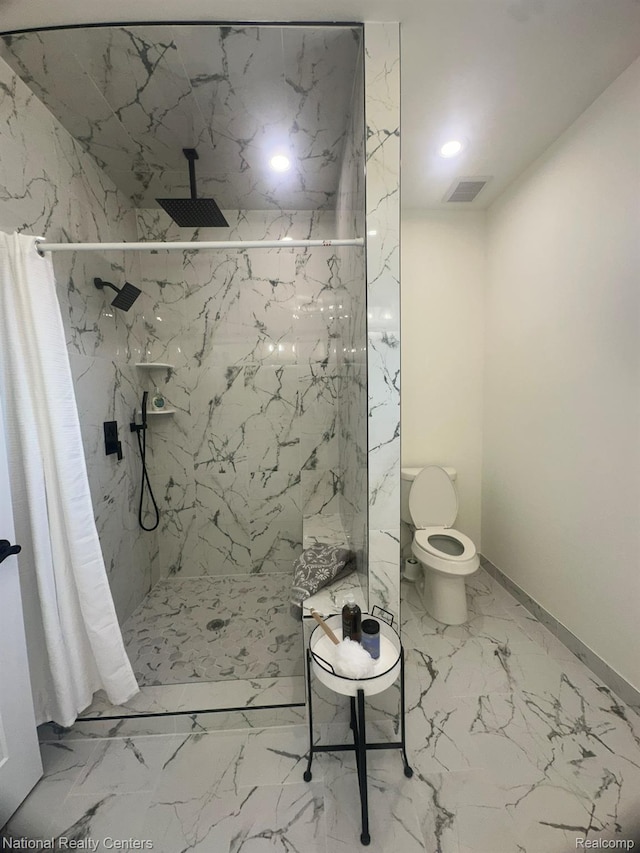 1666 Albany St, Ferndale, MI 48220 - full bath featuring marble finish floors and a marble finish shower
