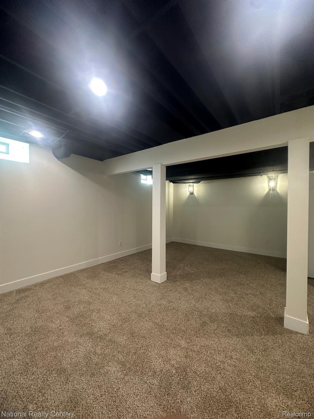 1666 Albany St, Ferndale, MI 48220 - basement featuring carpet