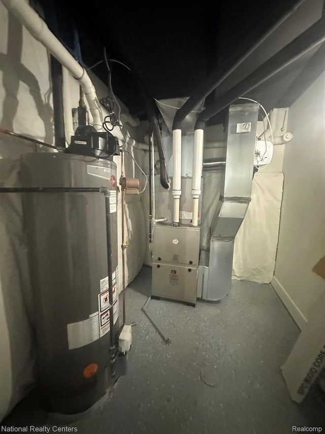1666 Albany St, Ferndale, MI 48220 - utilities with water heater and heating unit