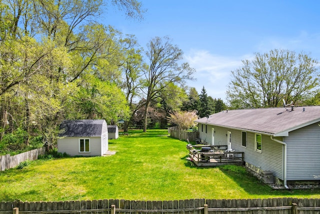 287-289 S Waverly Rd, Holland, MI 49423 - fenced yard featuring a storage unit