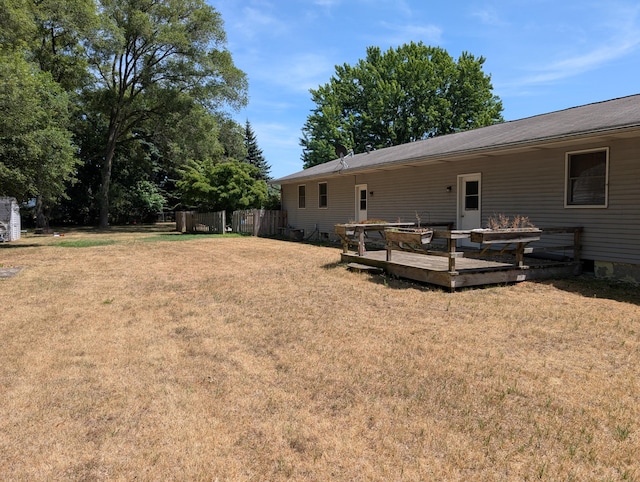 287-289 S Waverly Rd, Holland, MI 49423 - view of yard featuring a wooden deck