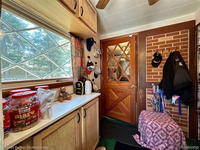 7351 Chain Lake Dr, South Branch, MI 48761 - wine cellar featuring ceiling fan