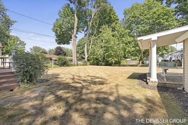 817 Central Ave, Holland, MI 49423 - view of yard with a deck