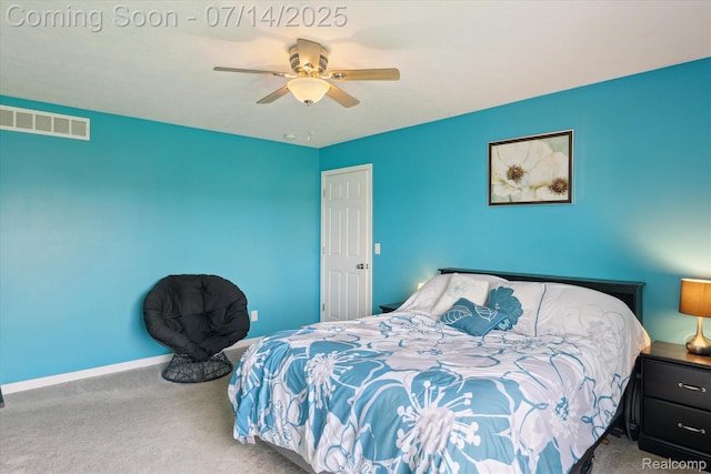 9481 Common Trl, Pinckney, MI 48169 - bedroom with carpet flooring and a ceiling fan