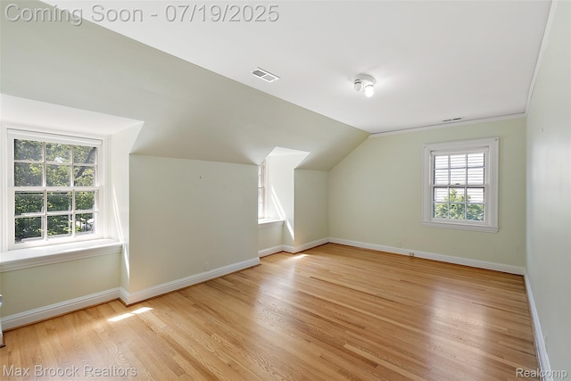 748 Waddington St, Bloomfield Hills, MI 48301 - additional living space with wood finished floors and vaulted ceiling