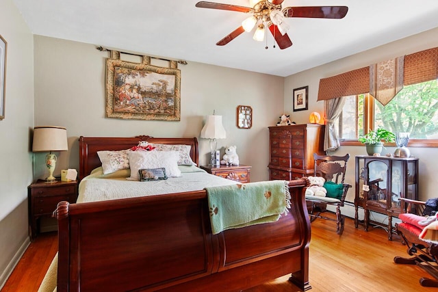 916 Hillcrest Dr, Adrian, MI 49221 - bedroom featuring wood finished floors and ceiling fan